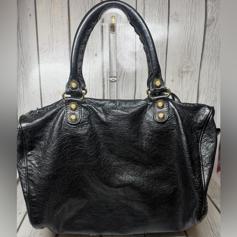 PRE LOVED Balenciaga Leather Top Handle Medium Leather Giant 12 City Bag - Picture 3 of 16